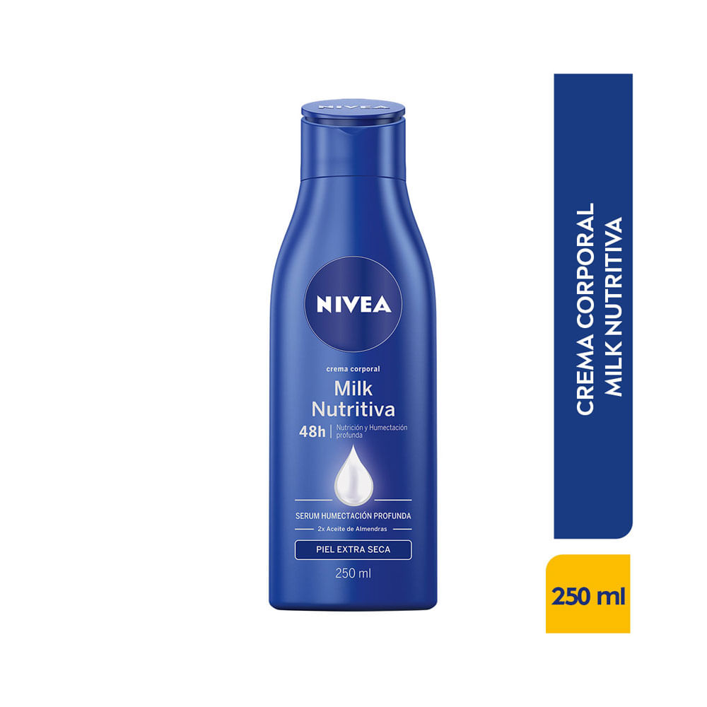 CREMA NIVEA BODY MILK NUTRITIVA FRASCO 250 ML