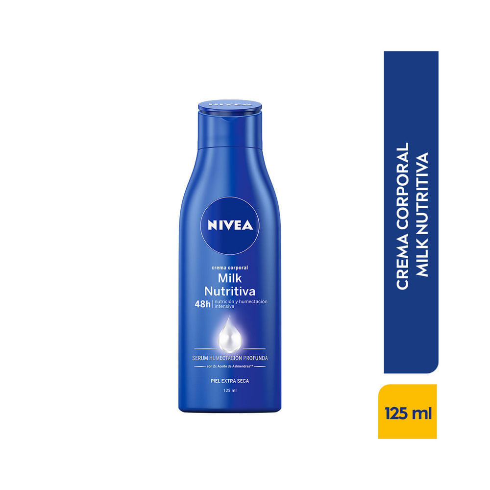 CREMA NIVEA BODY MILK NUTRITIVA FRASCO 125 ML