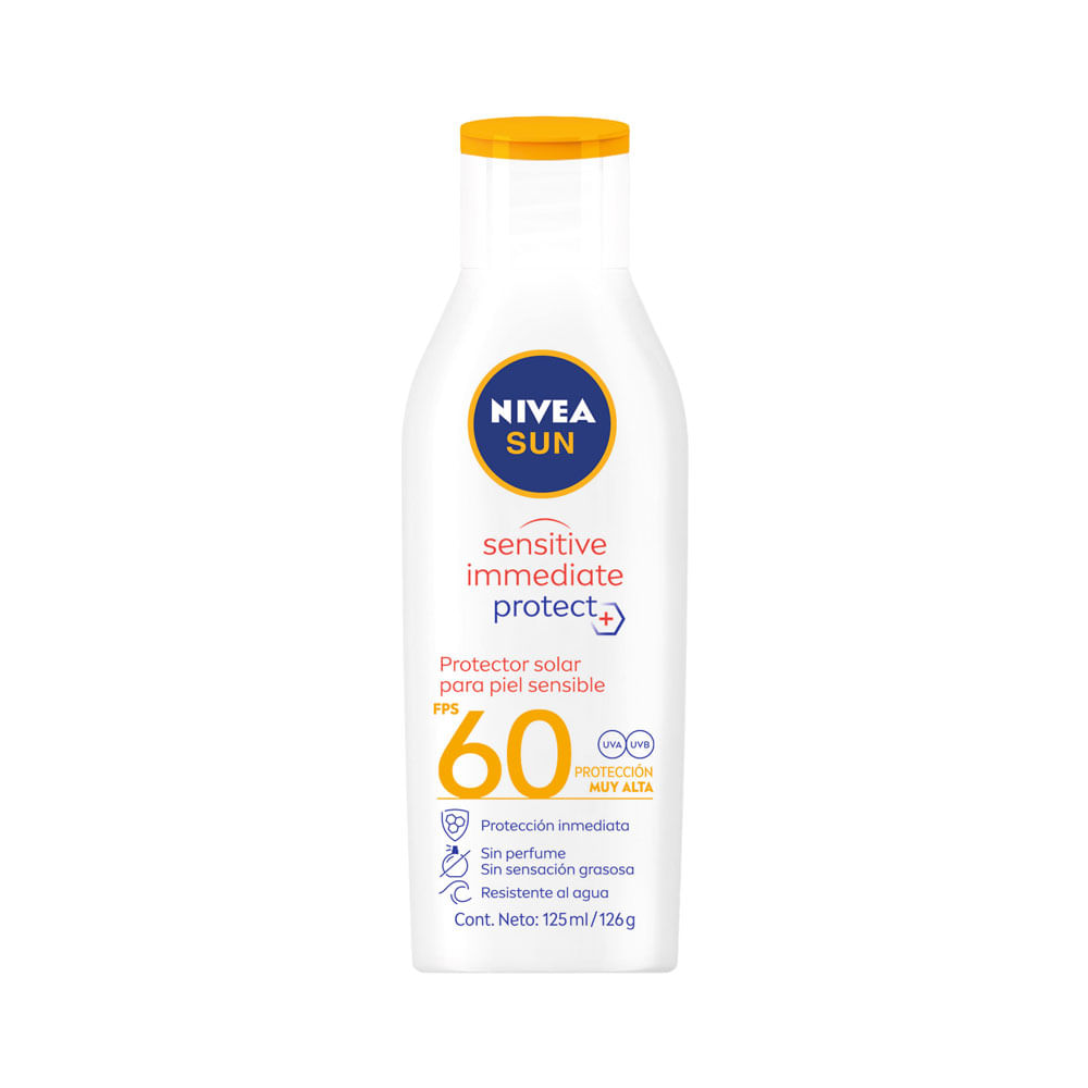 PROTECTOR SOLAR NIVEA SUN PROTECT SPF 60 FRASCO 125 ML
