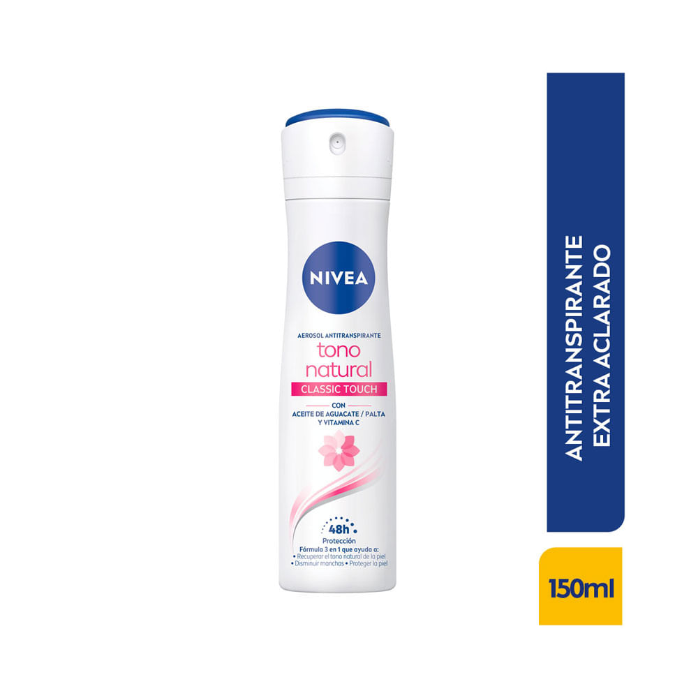DESODORANTE NIVEA ACLARADO NATURAL SPRAY 150 ML