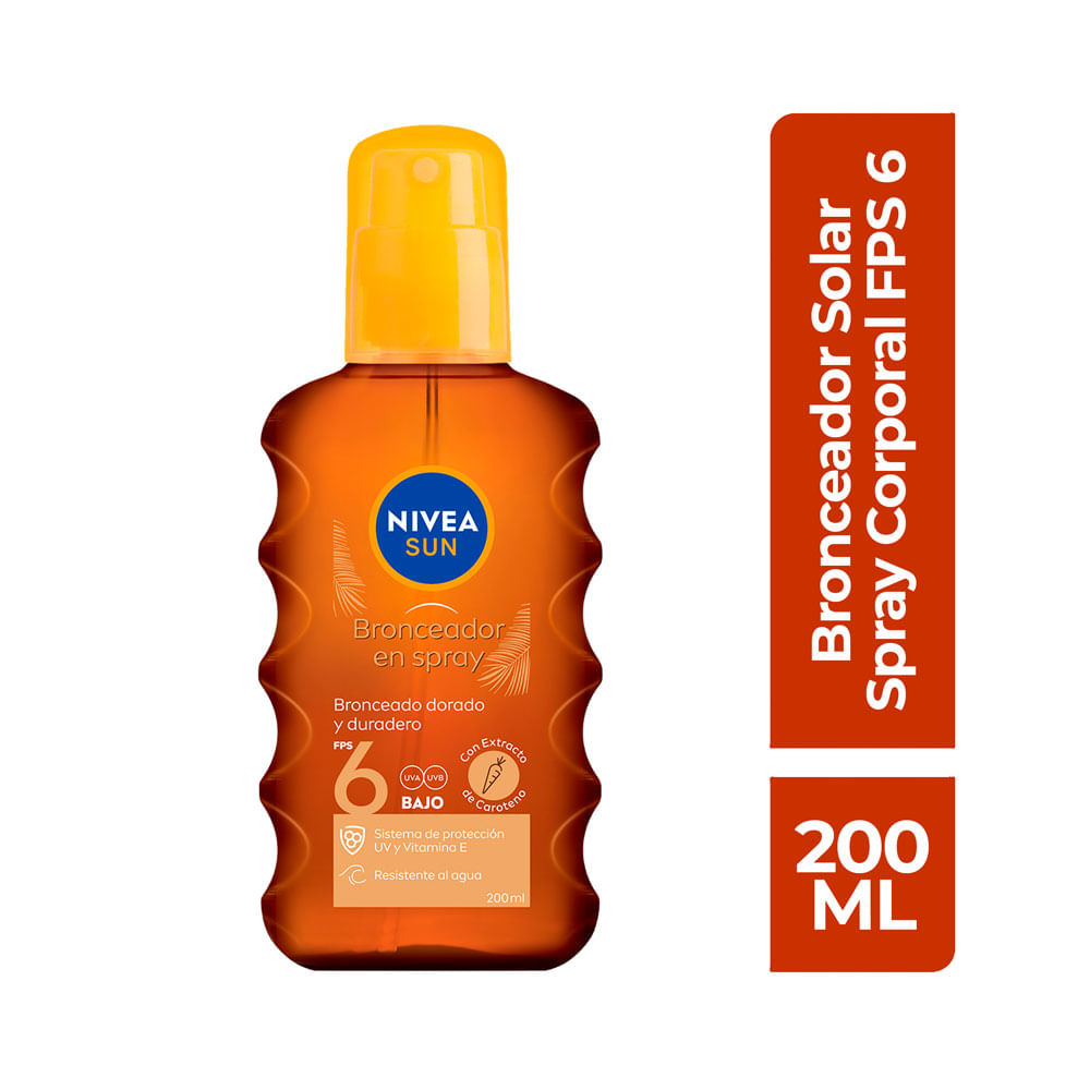 BRONCEADOR NIVEA SUN SPF 6 SPRAY 200 ML