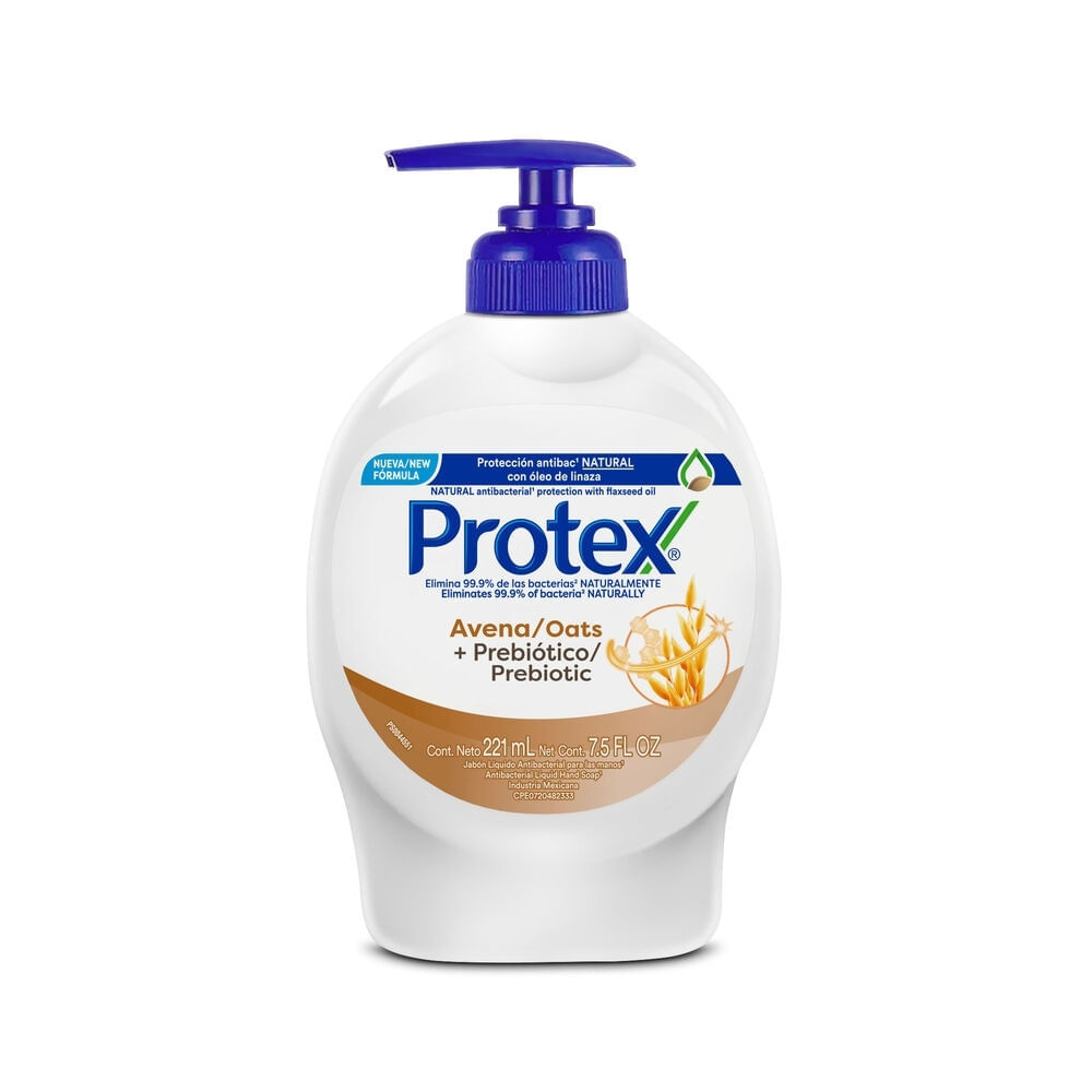 JABON LIQUIDO MANOS PROTEX AVENA FRASCO 221 ML
