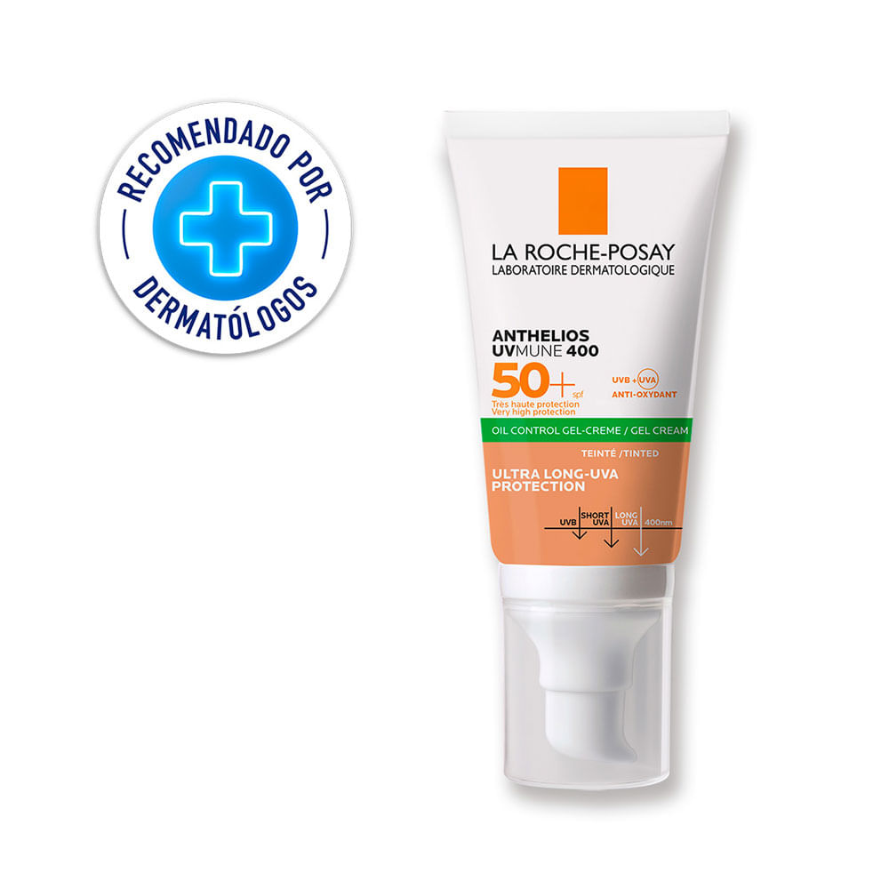 ANTHELIOS GEL-CREMA ANTI-BRILLOS COLOR SPF 50+ TUBO 50 ML