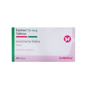 EUTIROX TABLETAS 25 MCG
