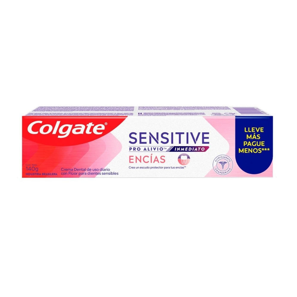 CREMA DENTAL COLGATE SENSITIVE PROALIVIO ENCIAS CAJA 140 G