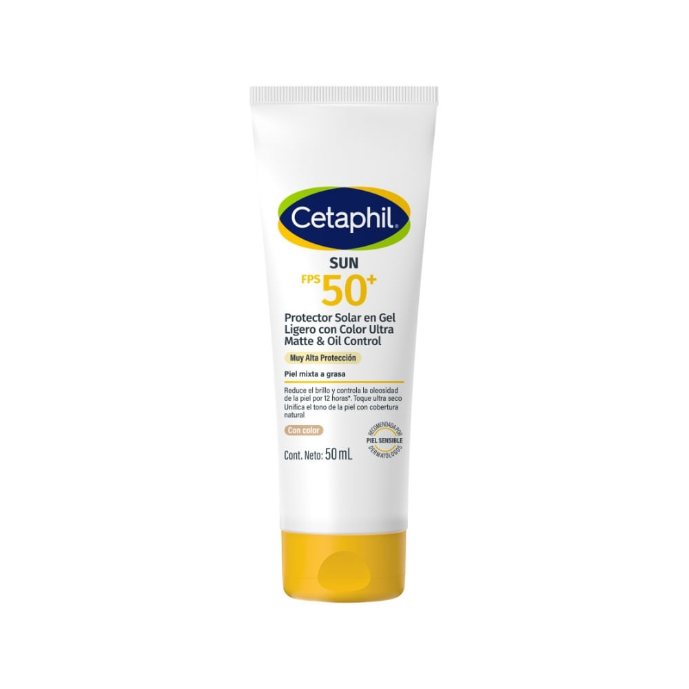 PROTECTOR SOLAR GEL CETAPHIL SUN OIL CONTROL COLOR SPF 50+ CAJA 50 ML