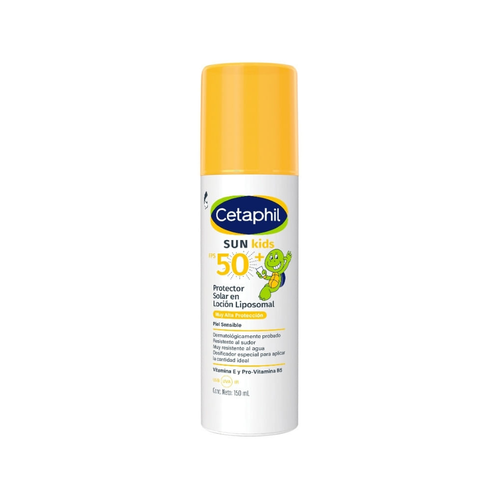 PROTECTOR SOLAR SUN KIDS CETAPHIL SPF 50+ CAJA 150 ML