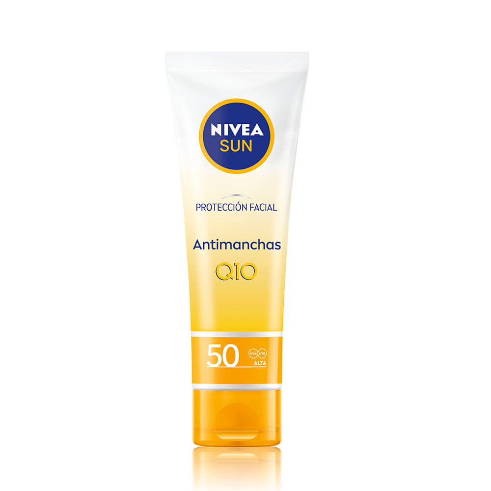 PROTECTOR SOLAR NIVEA ANTIMANCHAS Q10 SPF 50 SUN FACIAL TUBO 50 ML