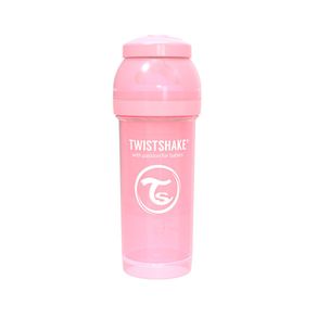 TETERO TWISTSHAKE BEBE ANTICOLICO ROSA CAJA 260 ML