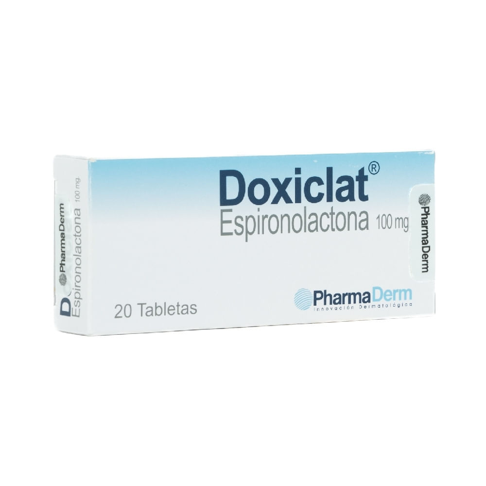 DOXICLAT ESPIRONOLACTONA TABLETA 100 MG CAJA X 20 UNDS