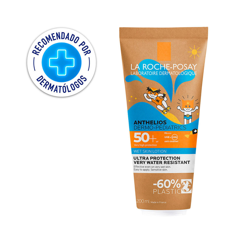 ANTHELIOS WETSKIN SPF 50+ DERMOPEDIATRICO TUBO 200 ML