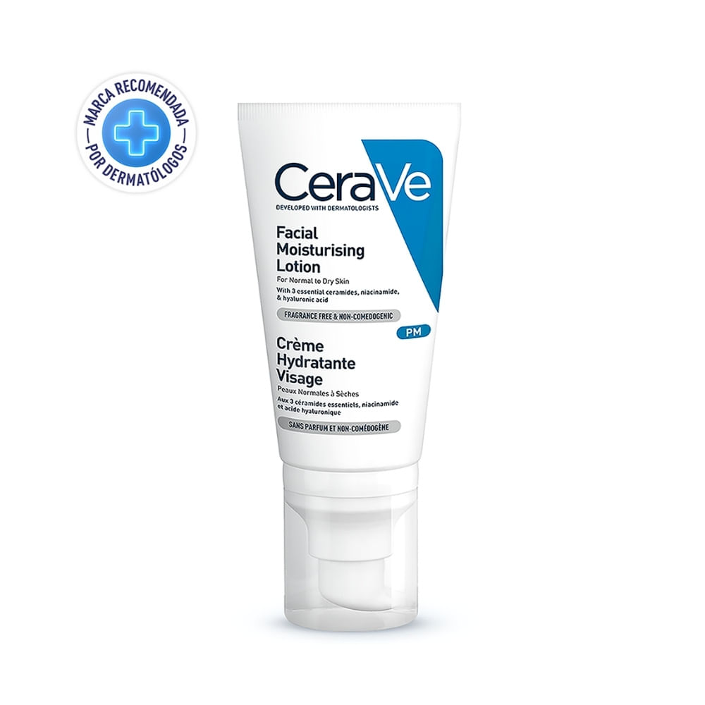 CERAVE CREMA HIDRATANTE FACIAL TUBO 52 ML