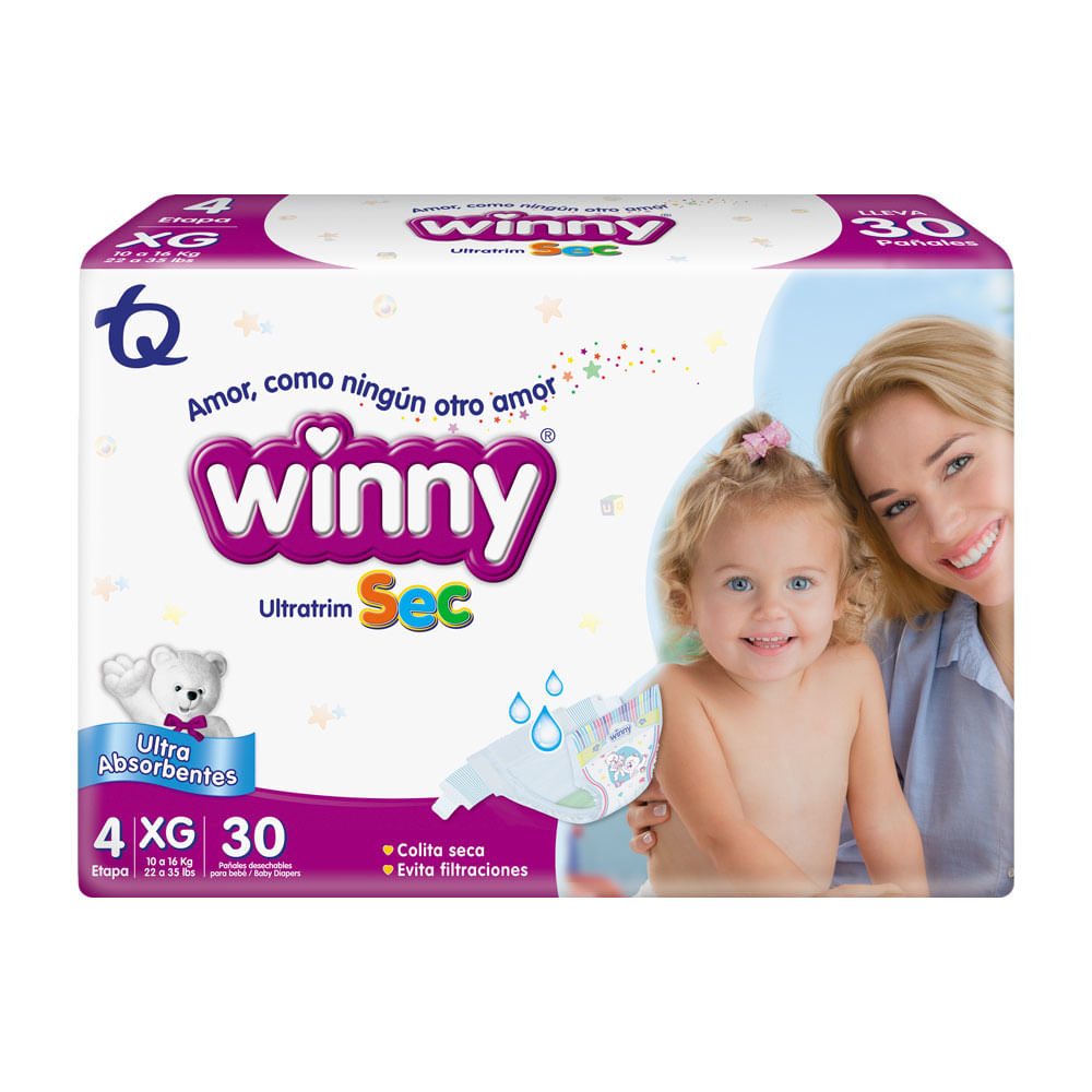 PAÑALES WINNY ULTRATRIM SEC ETAPA 4