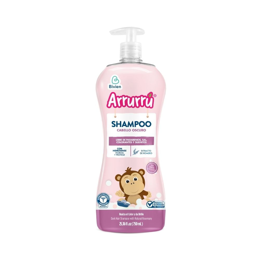 SHAMPOO ARRURU CABELLO OSCURO FRASCO 750 ML