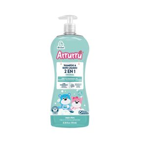 SHAMPOO Y BAÑO LÍQUIDO ARRURRU 2 EN 1 ORIGINAL FRASCO 750 ML
