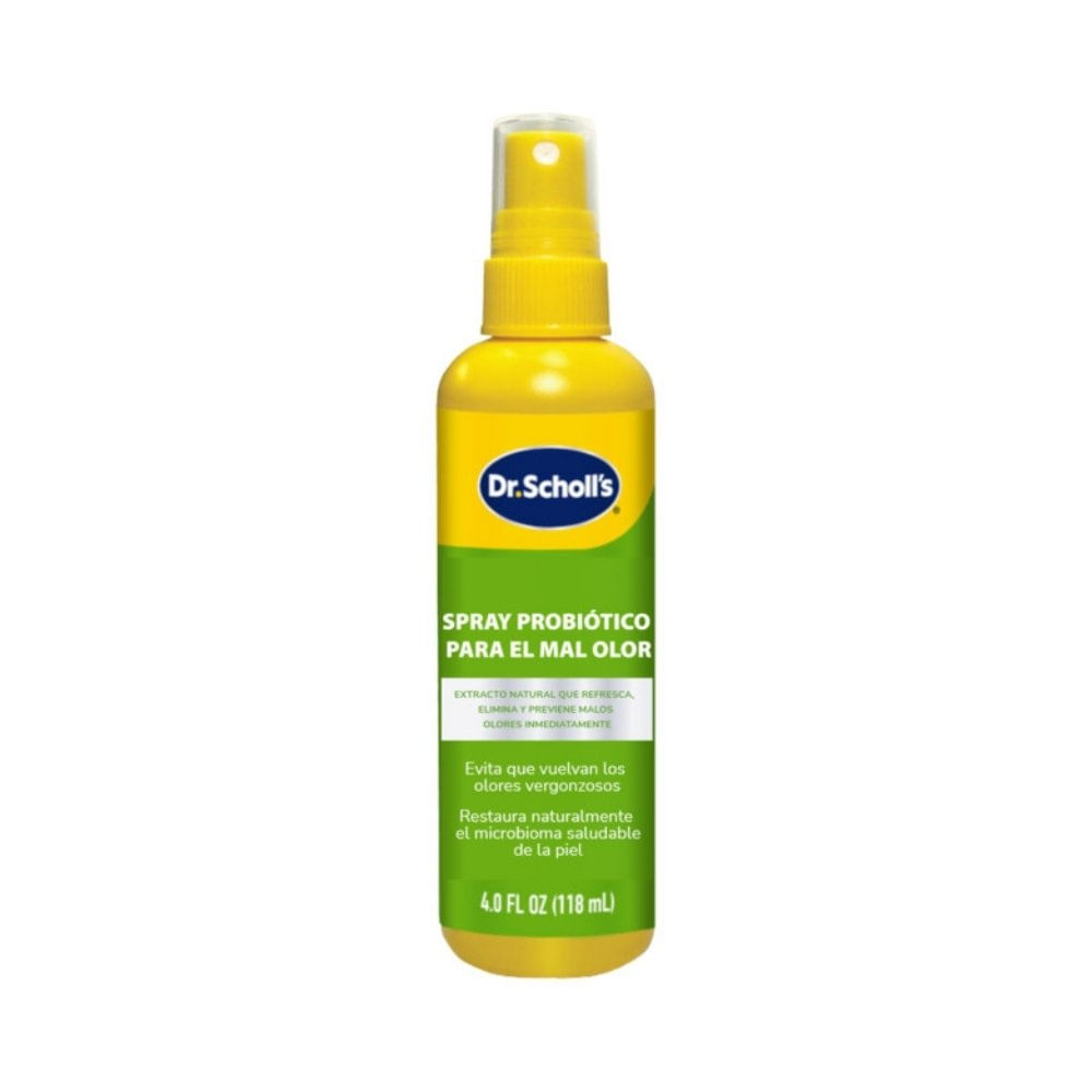 DR SCHOLL´S EXTRACTO PROBIOTICO Y NATURAL PARA EL MAL OLOR EN PIES SPRAY 118 ML