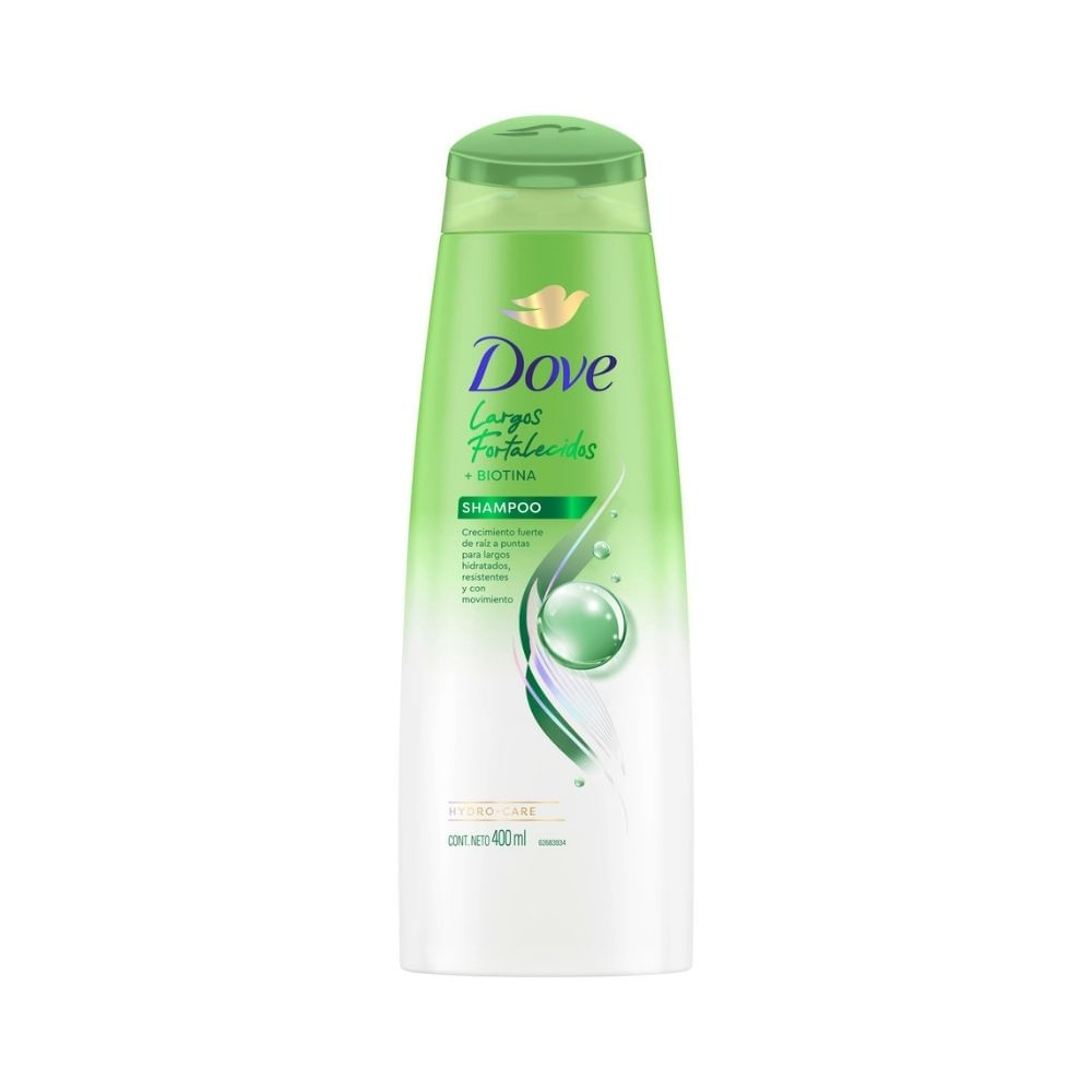 SHAMPOO DOVE LARGOS FORTALECIDOS FRASCO 400 ML