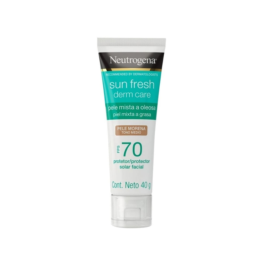 NEUTROGENA SUN FRESH DERM CARE PROTECTOR SOLAR SPF 70 TONO MEDIO TUBO 40 G