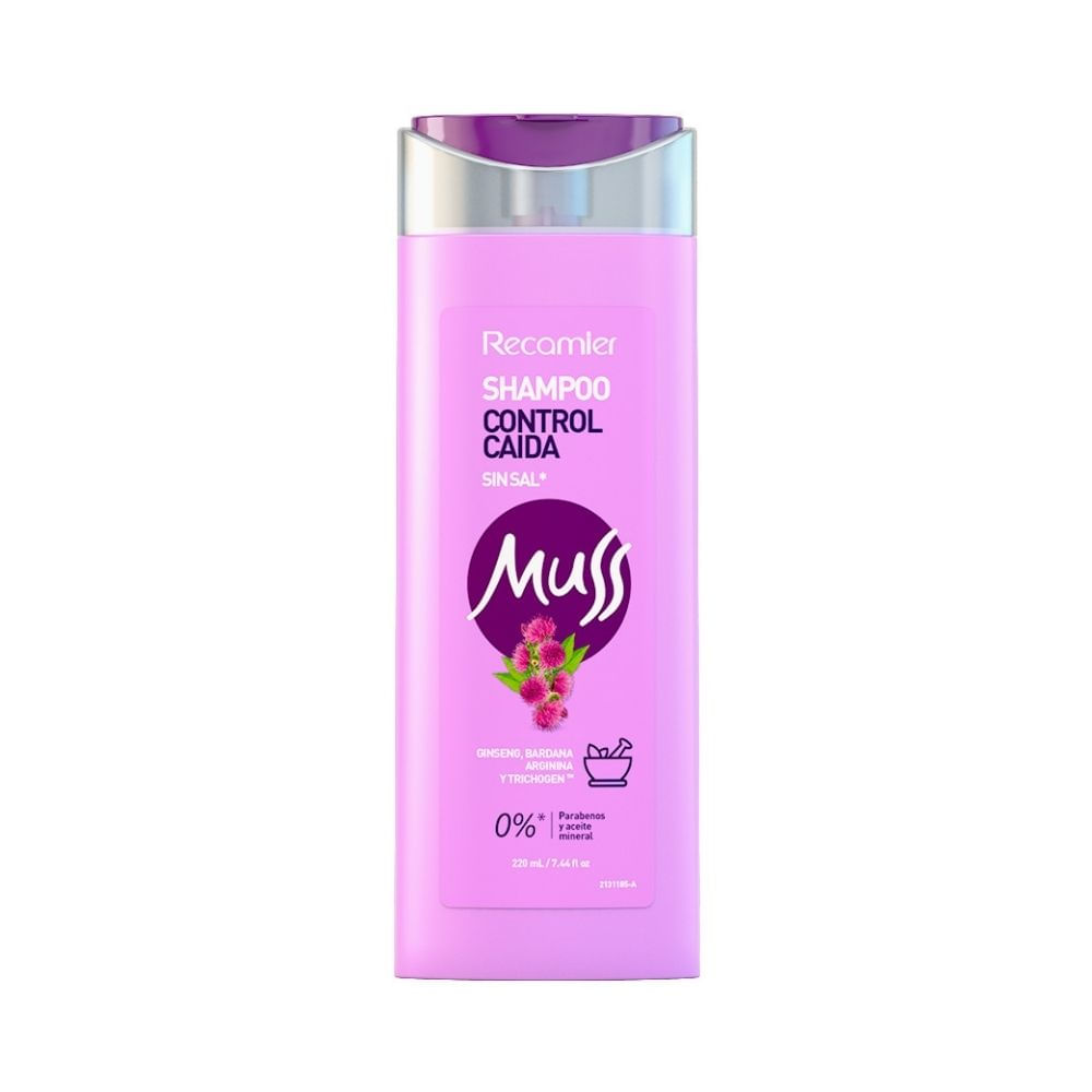 SHAMPOO MUSS CONTROL CAIDA FRASCO 220 ML