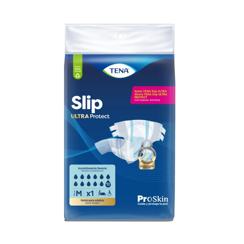PAÑAL TENA SLIP ULTRA PROTECT TALLA M BOLSA X 1 UND