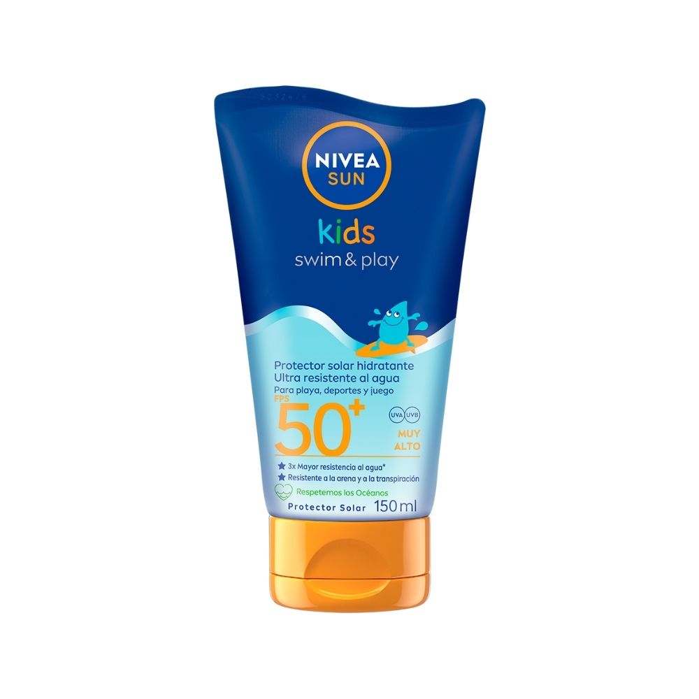 PROTECTOR SOLAR NIVEA SUN KIDS SWIN Y PLAY SPF 50+ TUBO 150 ML