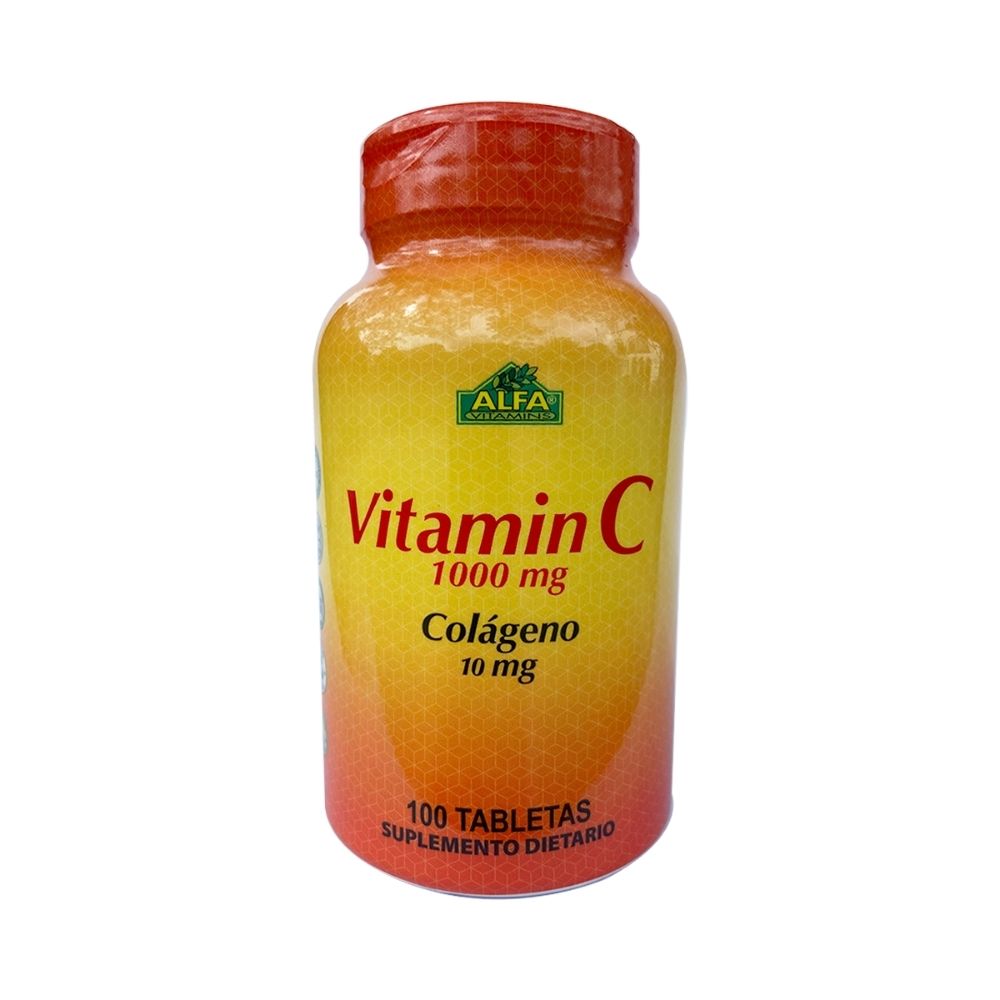 ALFA VITAMINS VITAMIN C 1000MG TABLETA FRASCO X 100 UNDS