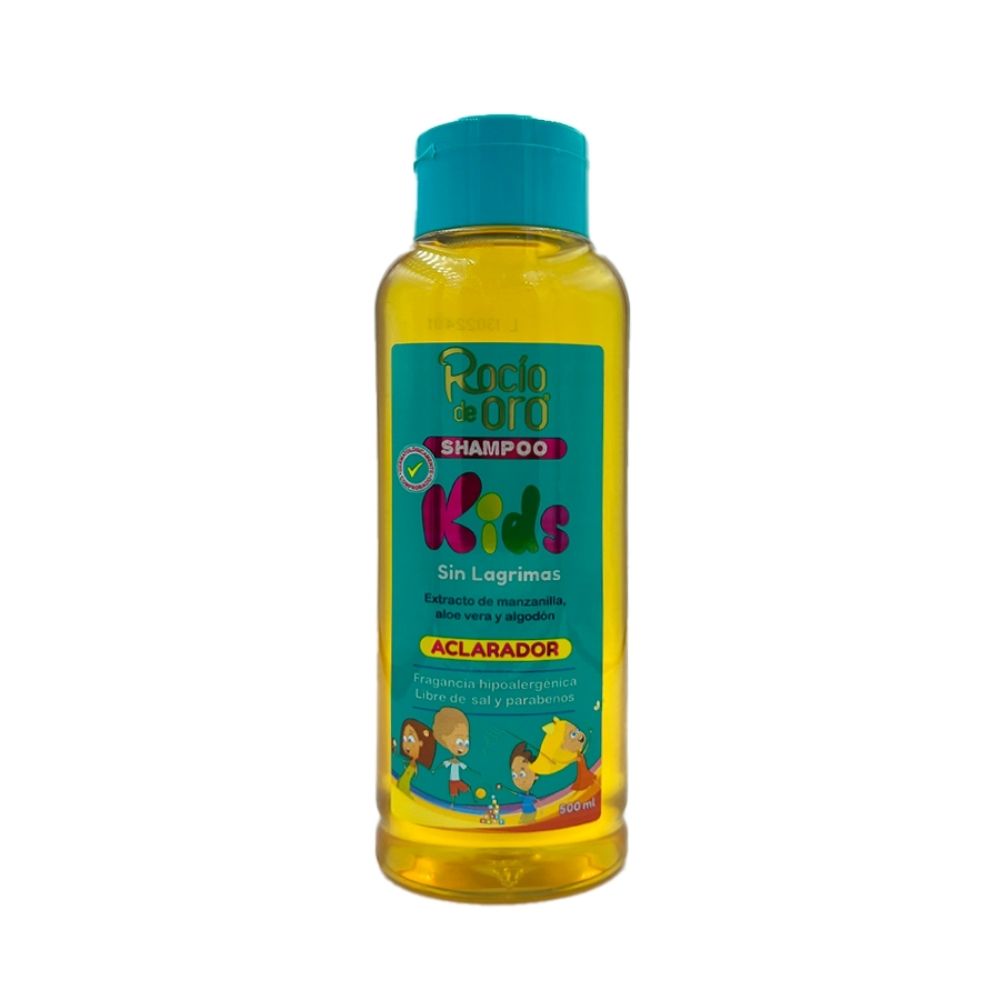 SHAMPOO ACLARADOR ROCÍO DE ORO KIDS SIN LAGRIMAS FRASCO 500 ML