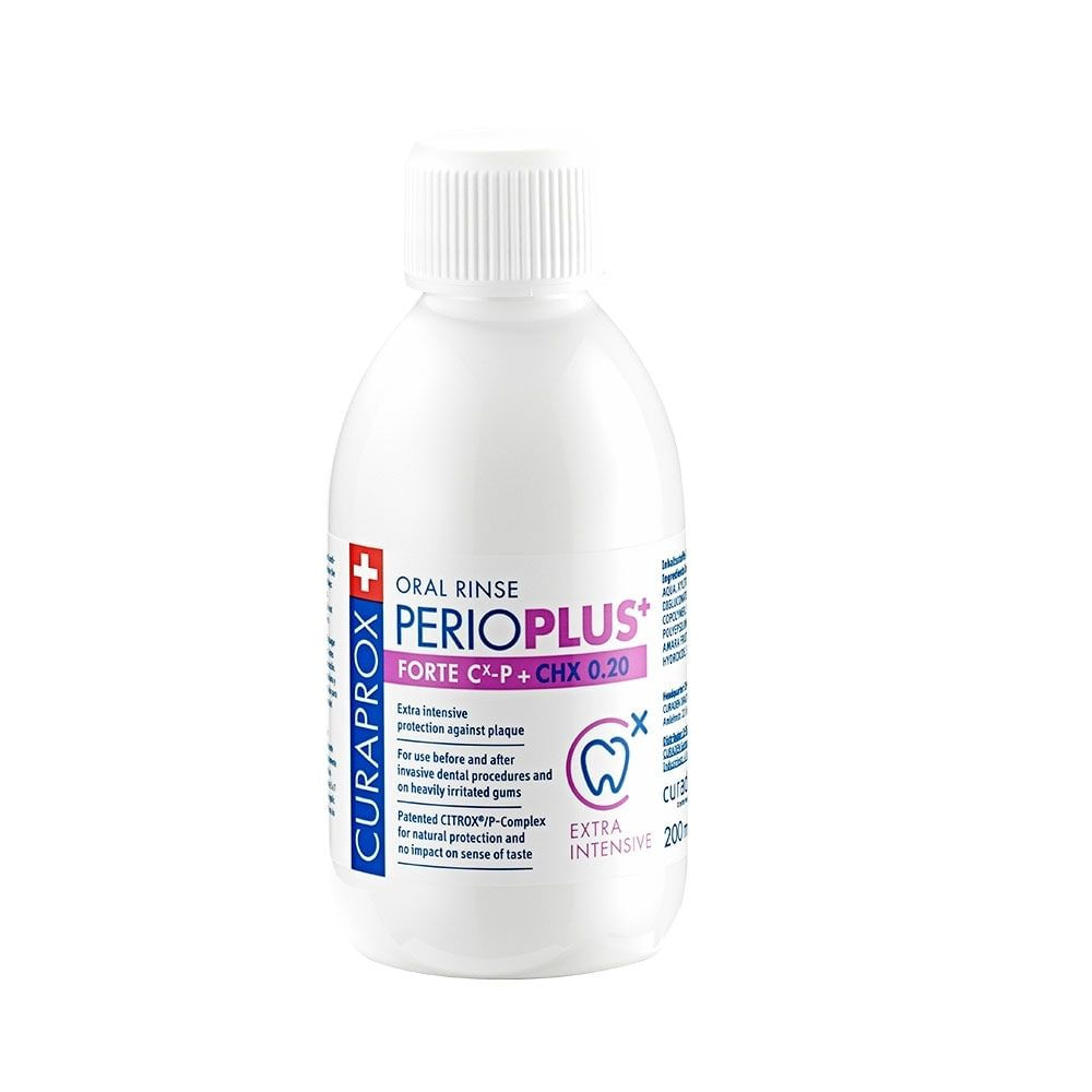ENJUAGUE BUCAL PERIOPLUS CURAPROX FORTE CHX++ 0.20 FRASCO 200 ML