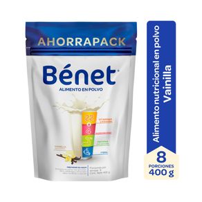 BENET POLVO VAINILLA DOYPACK 400 G