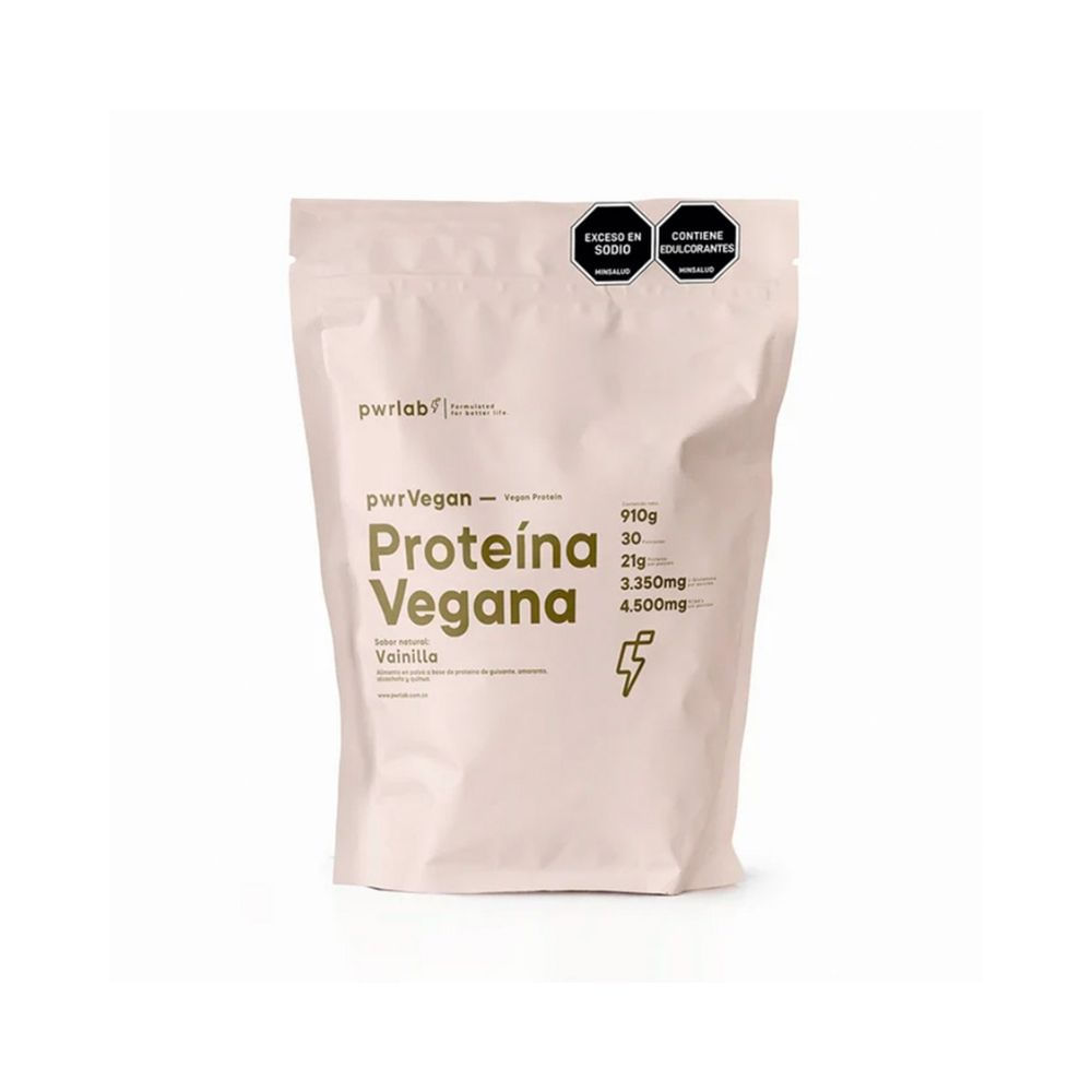PWR PROTEINA VEGANA POLVO BOLSA 910 G