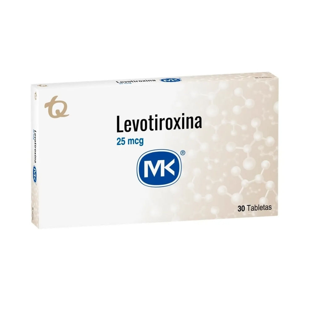 LEVOTIROXINA MK TABLETA 25 MCG CAJA X 30 UNDS