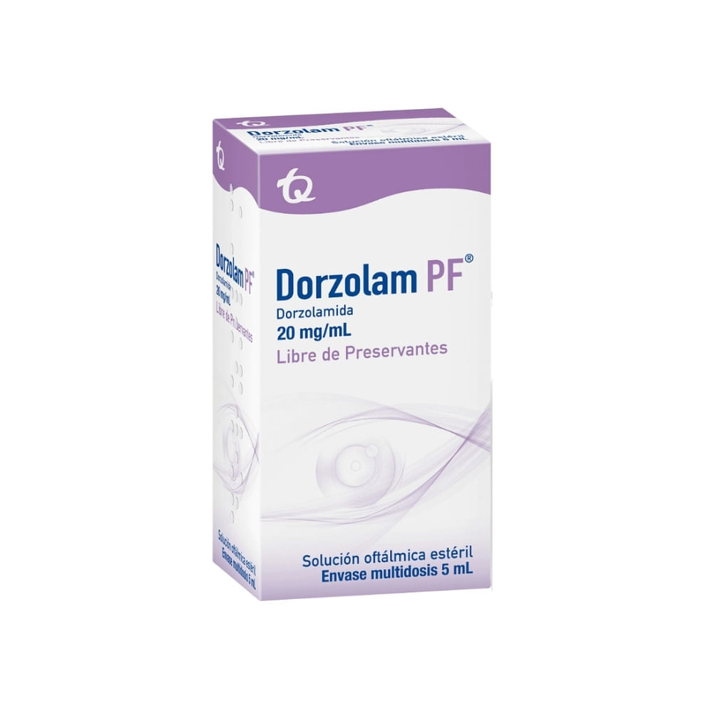 DORZOLAM PF SOLUCION OFTALMICA 20 MG /ML CAJA 5 ML