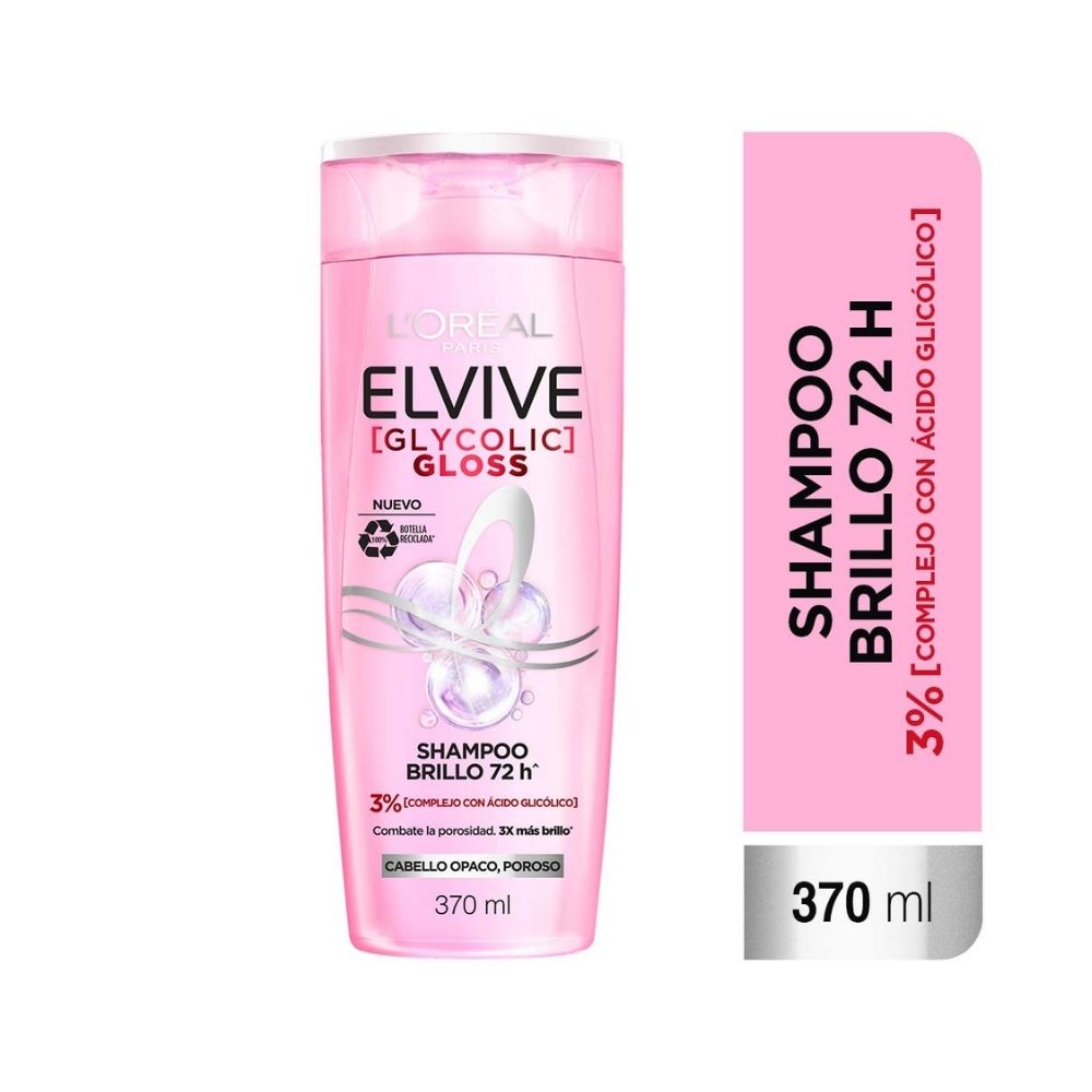 SHAMPOO ELVIVE GLYCOLIC GLOSS FRASCO 370 ML
