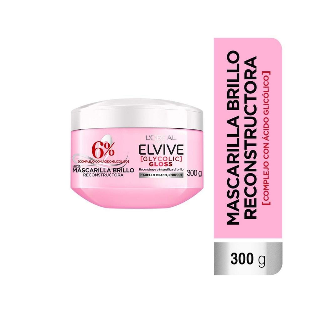 MASCARILLA ELVIVE GLYCOLIC GLOSS FRASCO 300 G