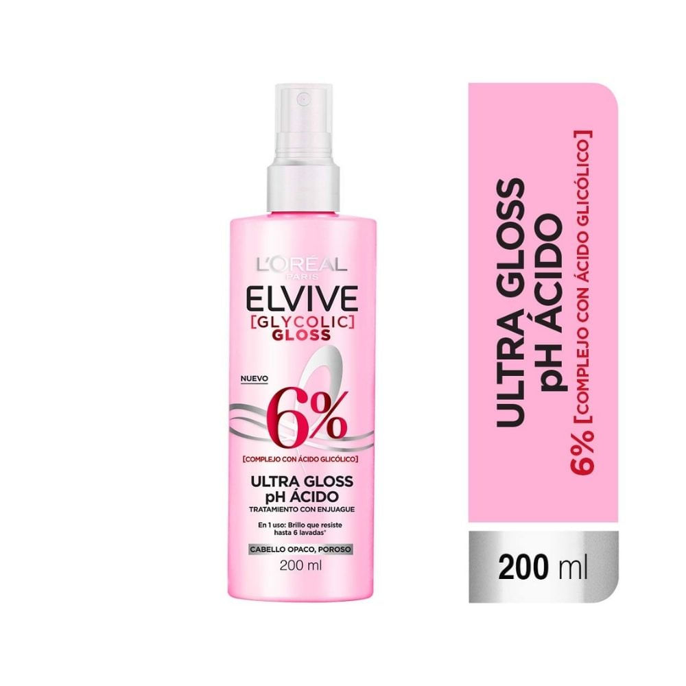 TRATAMIENTO CAPILAR ELVIVE GLYCOLIC GLOSS FRASCO 200 ML
