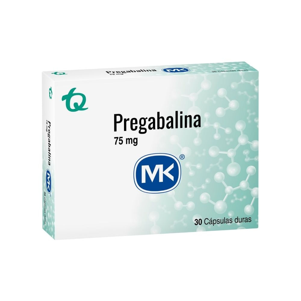 PREGABALINA MK  (RG) CAPSULA 75 MG CAJA X 30 UNDS