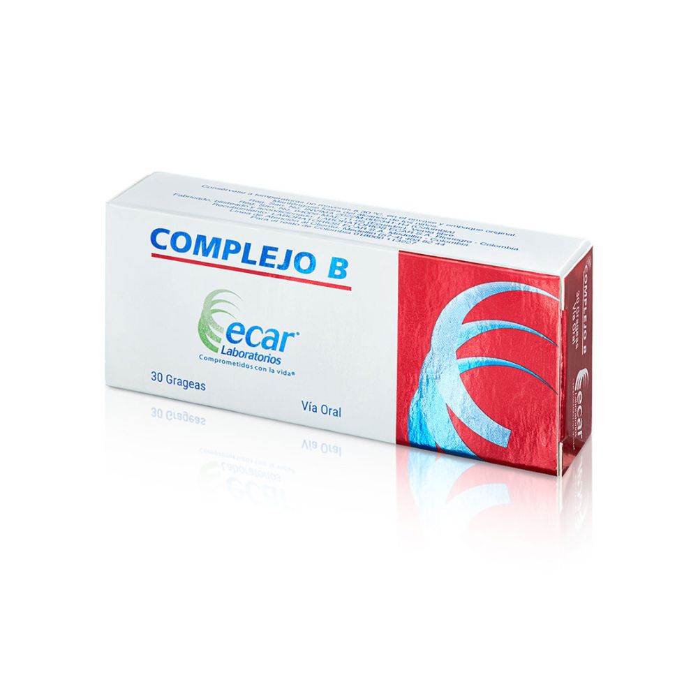 COMPLEJO B TABLETAS RECUBIERTAS CAJA X 30 UNDS