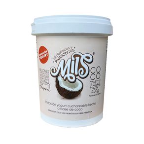 MILS YOGURT COCO SIN LACTEOS NATURAL POTE 450G