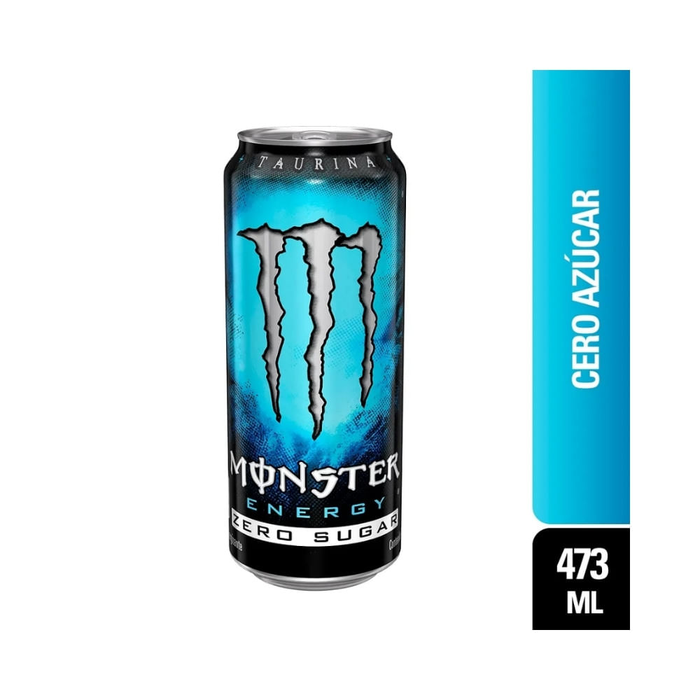 BEBIDA ENERGIZANTE MONSTER BLUE ZERO LATA 473 ML