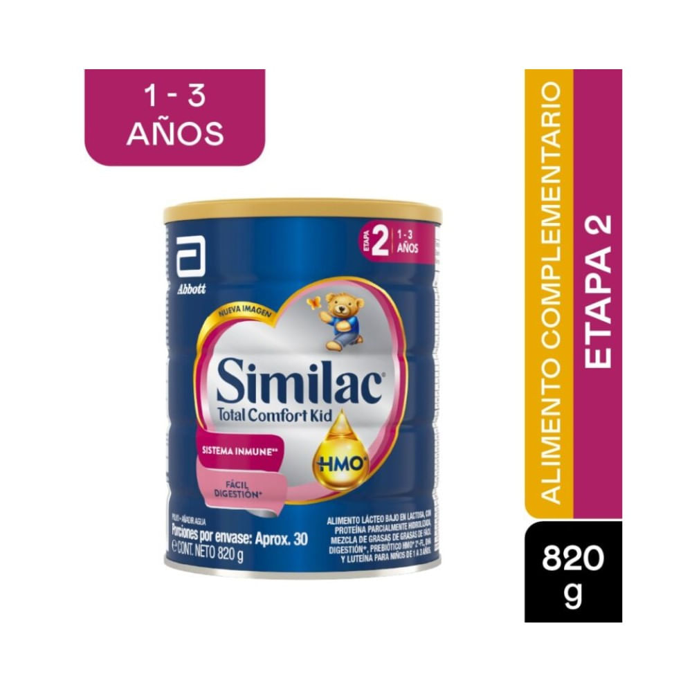 SIMILAC 2 TOTAL COMFORT HMO POLVO LATA 820 G