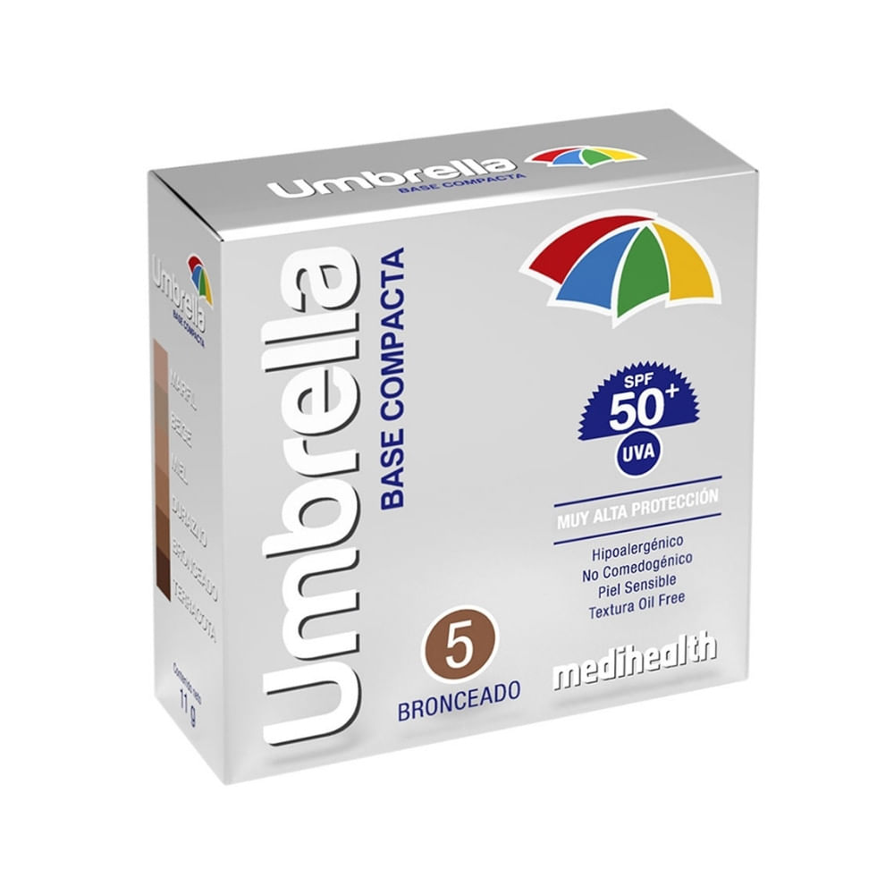 UMBRELLA BRONCEADO 5 BASE COMPACTA SPF 50 CAJA 11 G