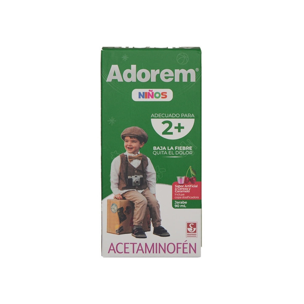 ADOREM 2+ ACETAMINOFEN NIÑOS JARABE 150 MG/5 MG FRASCO X 1 UND
