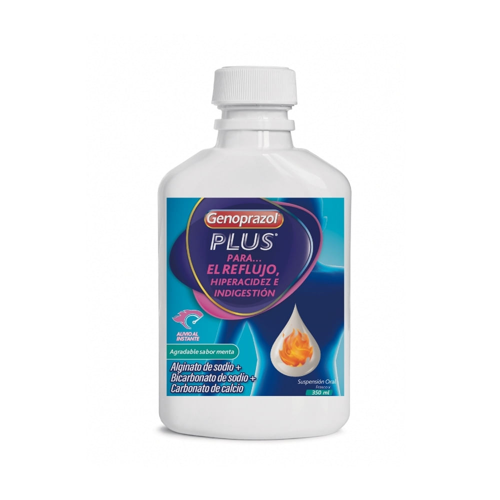 GENOPRAZOL PLUS SUSPENSIÓN ORAL FRASCO 350 ML