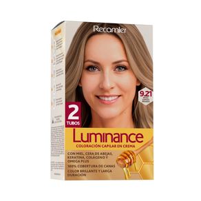 TINTURA LUMINANCE&nbsp;KIT DOBLE TUBO 9.21 BEIGE CENIZO IRISADO CAJA X 1 UND