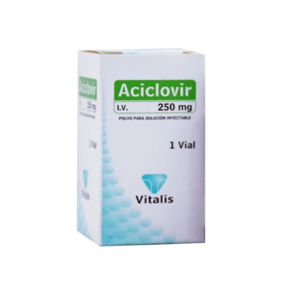 ACICLOVIR VITALIS POLVO PARA INYECTABLE 250 MG CAJA X 1 UND