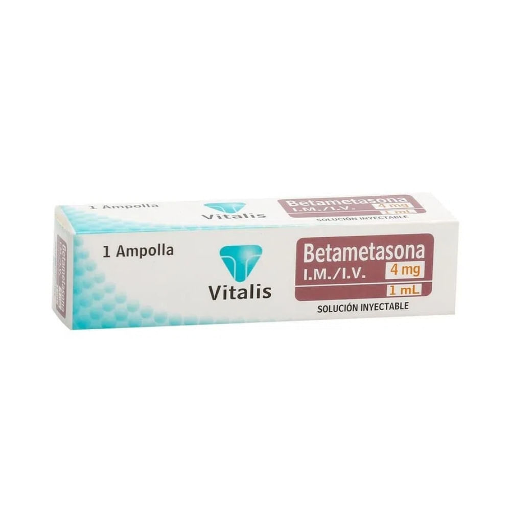 BETAMETASONA VITALIS SOLUCION INYECTABLE 4 MG/1 ML CAJA X 1 UND