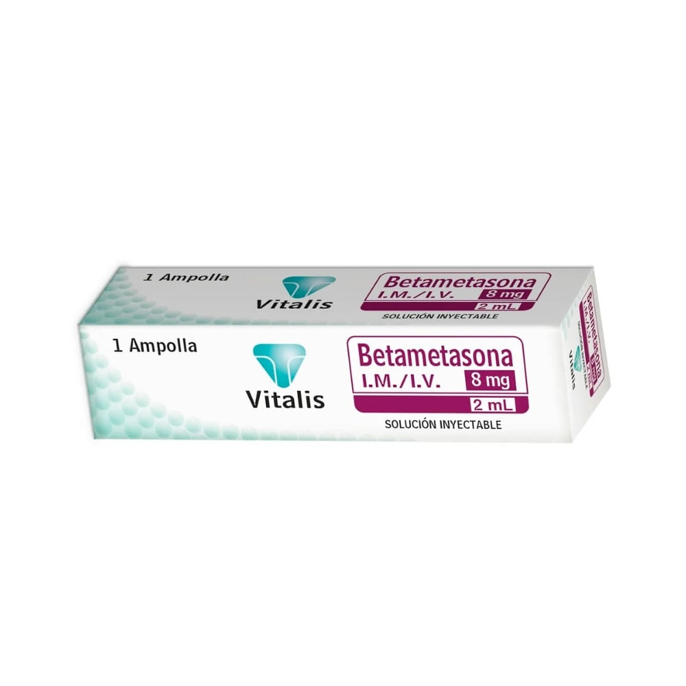 BETAMETASONA VITALIS SOLUCION INYECTABLE 8 MG/2 ML