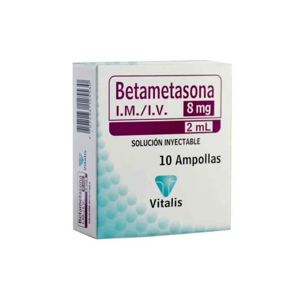 BETAMETASONA VITALIS SOLUCION INYECTABLE 8 MG/2 ML