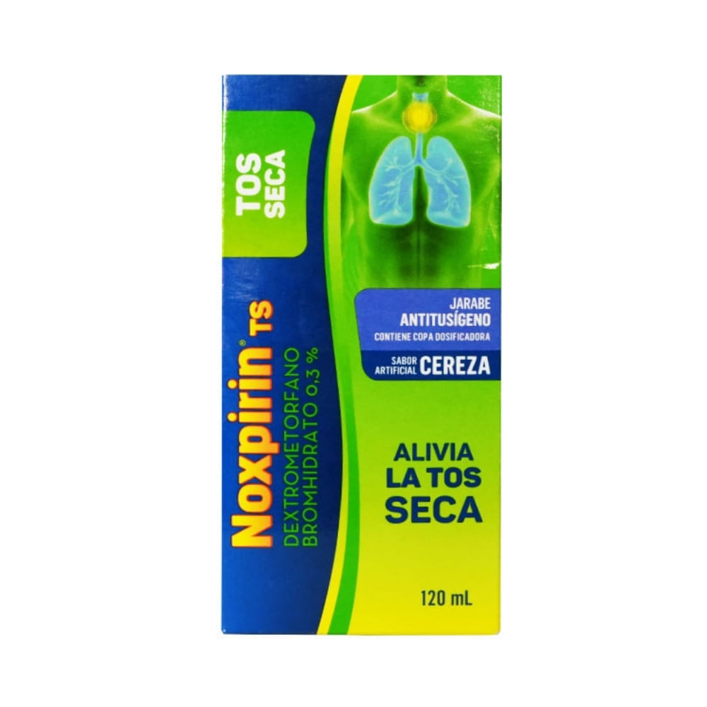NOXPIRIN TOS SECA JARABE CEREZA CAJA 120 ML