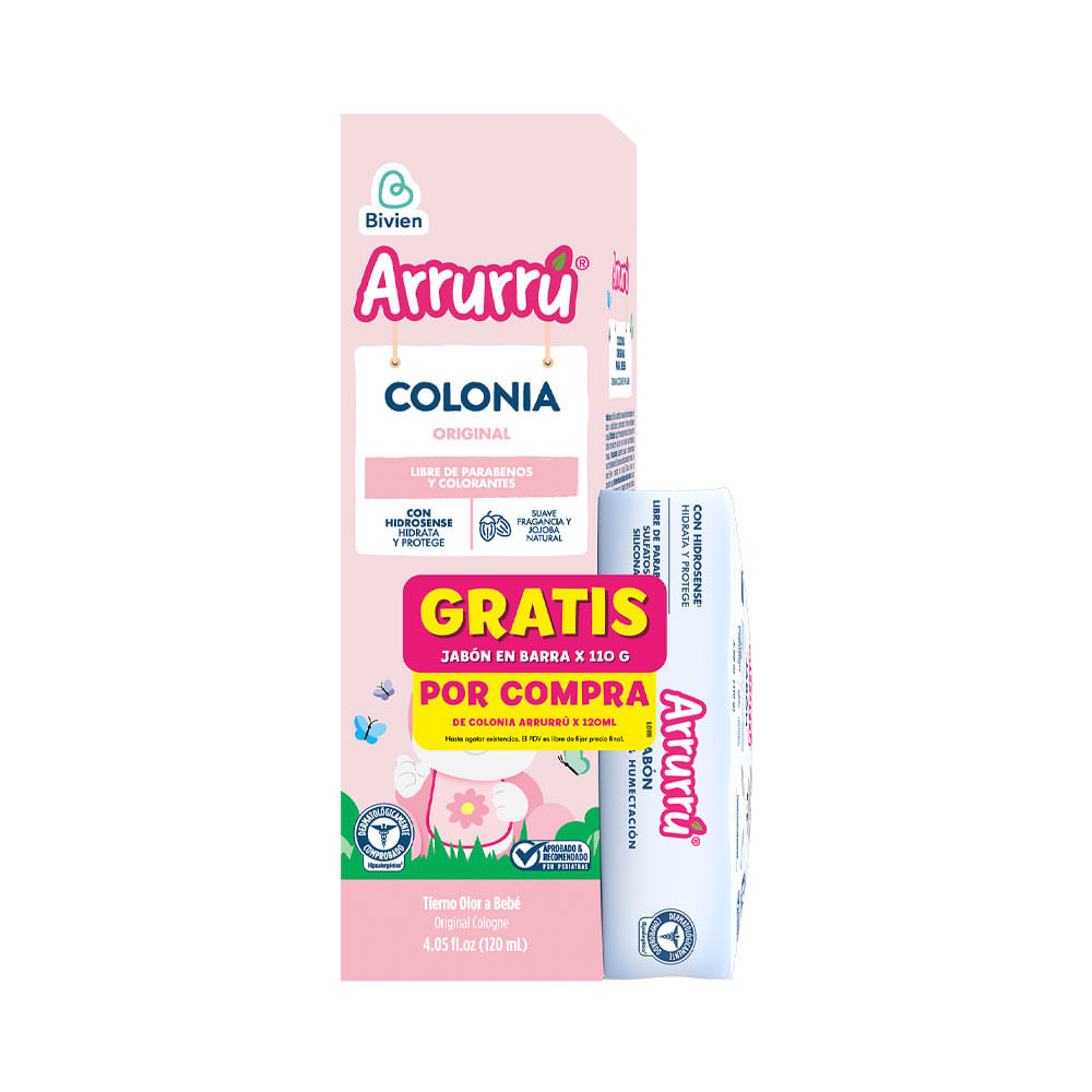 COLONIA ARRURRU ORIGINAL ROSADA FRASCO 120 ML
